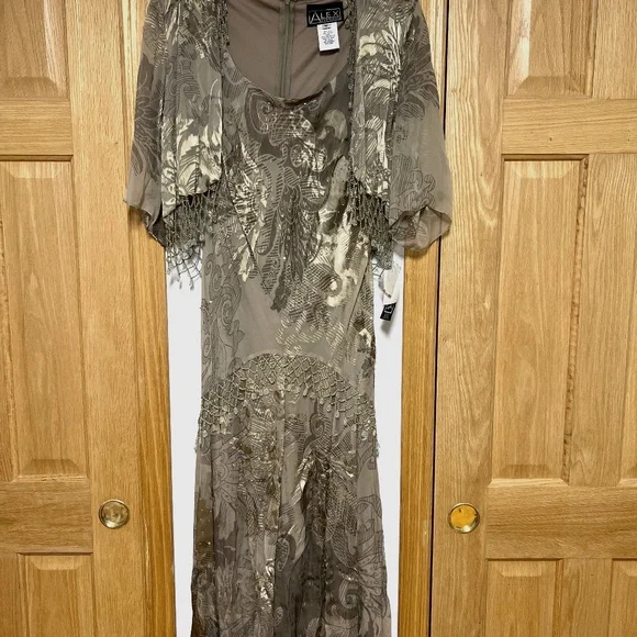 Alex Evenings | Dresses | Nwt Alex Evenings Taupe 2 Pc Dress Size 6 |  Poshmark